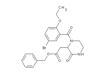 benzyl [1-(5-bromo-2-ethoxybenzoyl)-3-oxo-2-piperazinyl]acetate