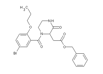 benzyl [1-(5-bromo-2-propoxybenzoyl)-3-oxo-2-piperazinyl]acetate