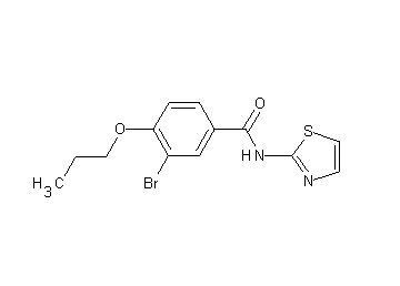 3-bromo-4-propoxy-N-1,3-thiazol-2-ylbenzamide
