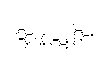 N-(4-{[(4,6-dimethyl-2-pyrimidinyl)amino]sulfonyl}phenyl)-2-(2-nitrophenoxy)acetamide