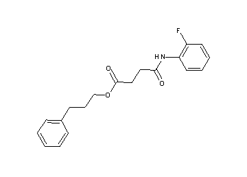 3-phenylpropyl 4-[(2-fluorophenyl)amino]-4-oxobutanoate