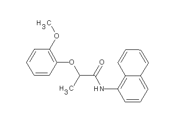 2-(2-methoxyphenoxy)-N-1-naphthylpropanamide