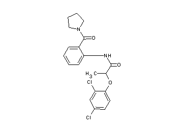2-(2,4-dichlorophenoxy)-N-[2-(1-pyrrolidinylcarbonyl)phenyl]propanamide
