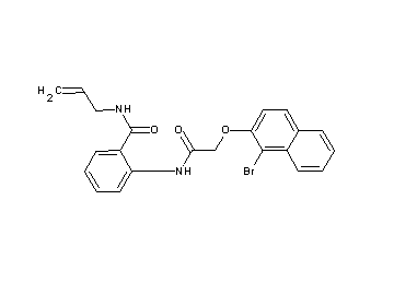 N-allyl-2-({[(1-bromo-2-naphthyl)oxy]acetyl}amino)benzamide