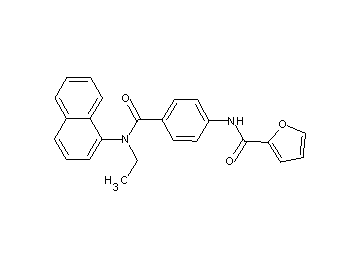 N-(4-{[ethyl(1-naphthyl)amino]carbonyl}phenyl)-2-furamide