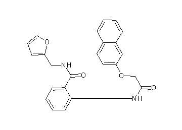 N-(2-furylmethyl)-2-{[(2-naphthyloxy)acetyl]amino}benzamide