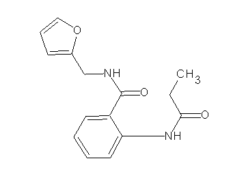 N-(2-furylmethyl)-2-(propionylamino)benzamide