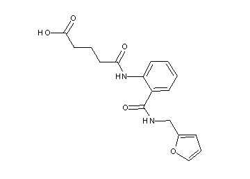 5-[(2-{[(2-furylmethyl)amino]carbonyl}phenyl)amino]-5-oxopentanoic acid