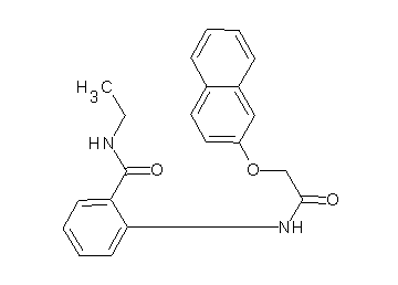 N-ethyl-2-{[(2-naphthyloxy)acetyl]amino}benzamide