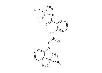 N-(tert-butyl)-2-{[(2-tert-butylphenoxy)acetyl]amino}benzamide