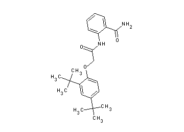 2-{[(2,4-di-tert-butylphenoxy)acetyl]amino}benzamide
