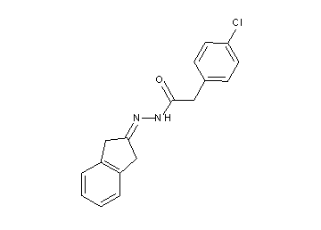 2-(4-chlorophenyl)-N'-(1,3-dihydro-2H-inden-2-ylidene)acetohydrazide