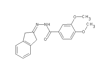 N'-(1,3-dihydro-2H-inden-2-ylidene)-3,4-dimethoxybenzohydrazide