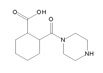 2-(1-piperazinylcarbonyl)cyclohexanecarboxylic acid