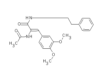 2-(acetylamino)-3-(3,4-dimethoxyphenyl)-N-(2-phenylethyl)acrylamide - Click Image to Close