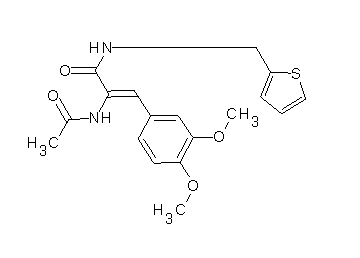 2-(acetylamino)-3-(3,4-dimethoxyphenyl)-N-(2-thienylmethyl)acrylamide