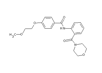 4-(2-methoxyethoxy)-N-[2-(4-morpholinylcarbonyl)phenyl]benzamide
