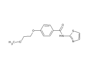 4-(2-methoxyethoxy)-N-1,3-thiazol-2-ylbenzamide