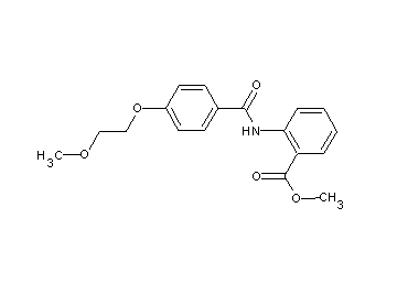 methyl 2-{[4-(2-methoxyethoxy)benzoyl]amino}benzoate