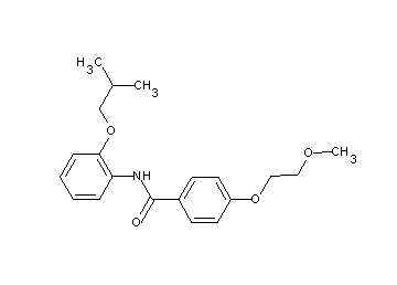N-(2-isobutoxyphenyl)-4-(2-methoxyethoxy)benzamide