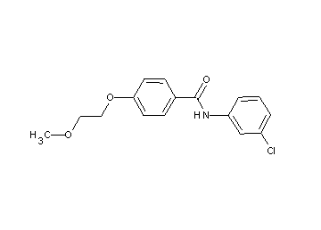 N-(3-chlorophenyl)-4-(2-methoxyethoxy)benzamide