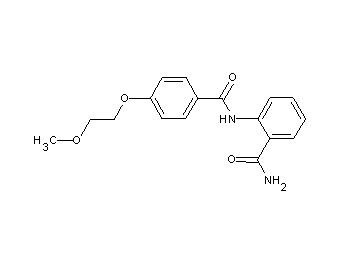 2-{[4-(2-methoxyethoxy)benzoyl]amino}benzamide