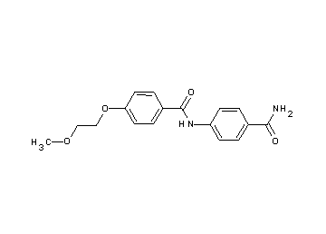N-[4-(aminocarbonyl)phenyl]-4-(2-methoxyethoxy)benzamide