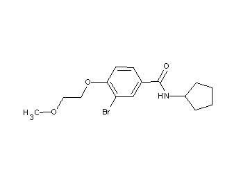 3-bromo-N-cyclopentyl-4-(2-methoxyethoxy)benzamide