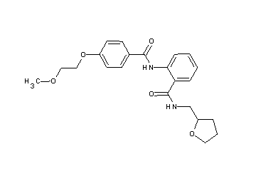 2-{[4-(2-methoxyethoxy)benzoyl]amino}-N-(tetrahydro-2-furanylmethyl)benzamide