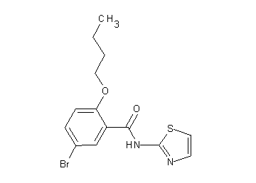 5-bromo-2-butoxy-N-1,3-thiazol-2-ylbenzamide