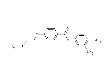 N-(3,4-dimethylphenyl)-4-(2-methoxyethoxy)benzamide - Click Image to Close
