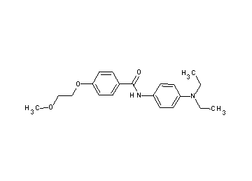 N-[4-(diethylamino)phenyl]-4-(2-methoxyethoxy)benzamide