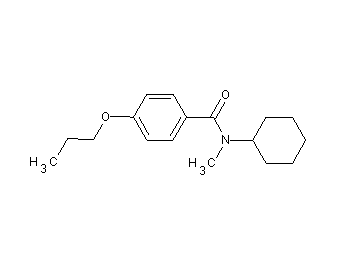 N-cyclohexyl-N-methyl-4-propoxybenzamide