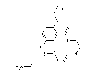 butyl [1-(5-bromo-2-ethoxybenzoyl)-3-oxo-2-piperazinyl]acetate