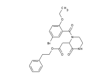2-phenylethyl [1-(5-bromo-2-ethoxybenzoyl)-3-oxo-2-piperazinyl]acetate