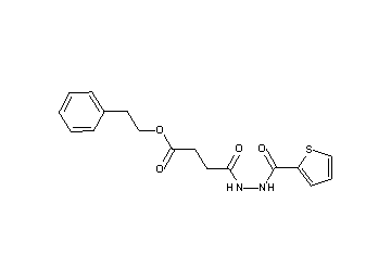 2-phenylethyl 4-oxo-4-[2-(2-thienylcarbonyl)hydrazino]butanoate