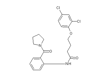4-(2,4-dichlorophenoxy)-N-[2-(1-pyrrolidinylcarbonyl)phenyl]butanamide