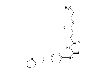 propyl 4-oxo-4-[({[4-(tetrahydro-2-furanylmethoxy)phenyl]amino}carbonothioyl)amino]butanoate