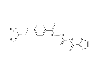 N-{[2-(4-isobutoxybenzoyl)hydrazino]carbonothioyl}-2-furamide
