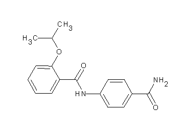 N-[4-(aminocarbonyl)phenyl]-2-isopropoxybenzamide