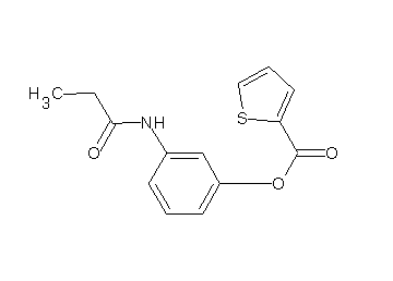 3-(propionylamino)phenyl 2-thiophenecarboxylate