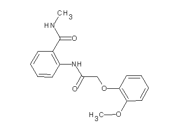 2-{[(2-methoxyphenoxy)acetyl]amino}-N-methylbenzamide