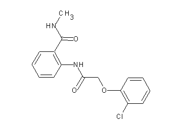 2-{[(2-chlorophenoxy)acetyl]amino}-N-methylbenzamide