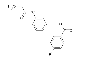 3-(propionylamino)phenyl 4-fluorobenzoate