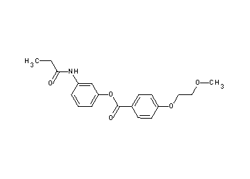 3-(propionylamino)phenyl 4-(2-methoxyethoxy)benzoate
