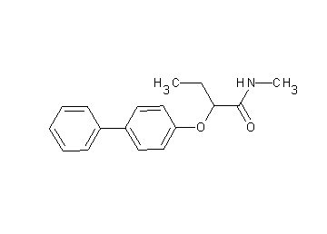 2-(4-biphenylyloxy)-N-methylbutanamide
