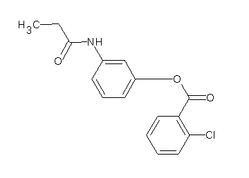 3-(propionylamino)phenyl 2-chlorobenzoate
