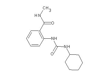 2-{[(cyclohexylamino)carbonyl]amino}-N-methylbenzamide