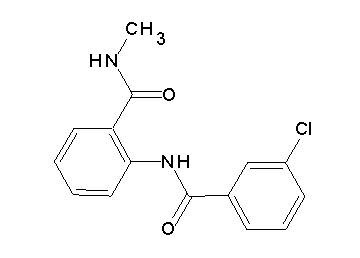 2-[(3-chlorobenzoyl)amino]-N-methylbenzamide