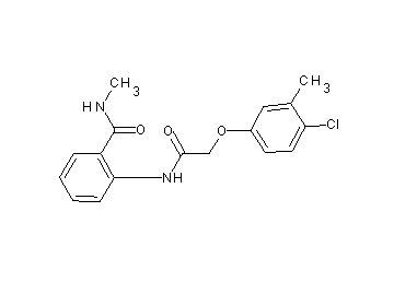 2-{[(4-chloro-3-methylphenoxy)acetyl]amino}-N-methylbenzamide - Click Image to Close